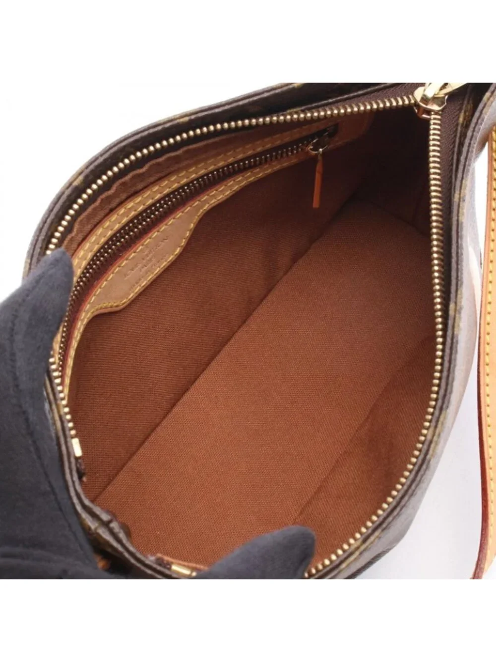 Louis Vuitton Shoulder Bag Trotor Canvas Leather LV Takashi Murakami